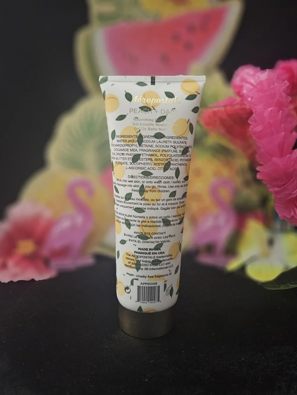 NWT Aéropostale Peach + Daisy Nourishing Body Wash - Peach & Green